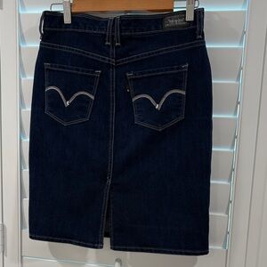 Levi's Dark Blue Pencil Skirt